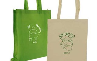 set bolsas + tst plegable algodón