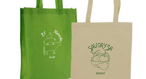 set bolsas + tst plegable algodón