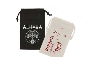 set bolsas de tela + judería con impresión