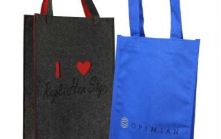 set bolsa de tela + fieltro y pvc